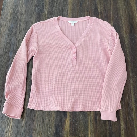 Garnet Hill Womens Waffle Knit Pullover Sz S EUC - Picture 2 of 8